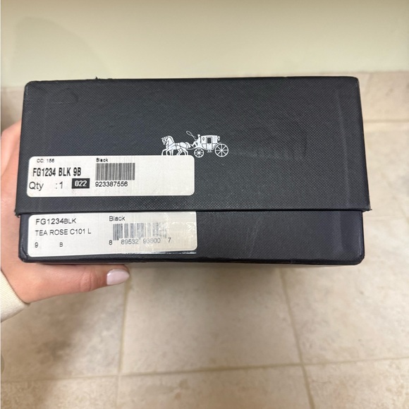 Coach Black Tea Rose Sneakers - Picture 9 of 10